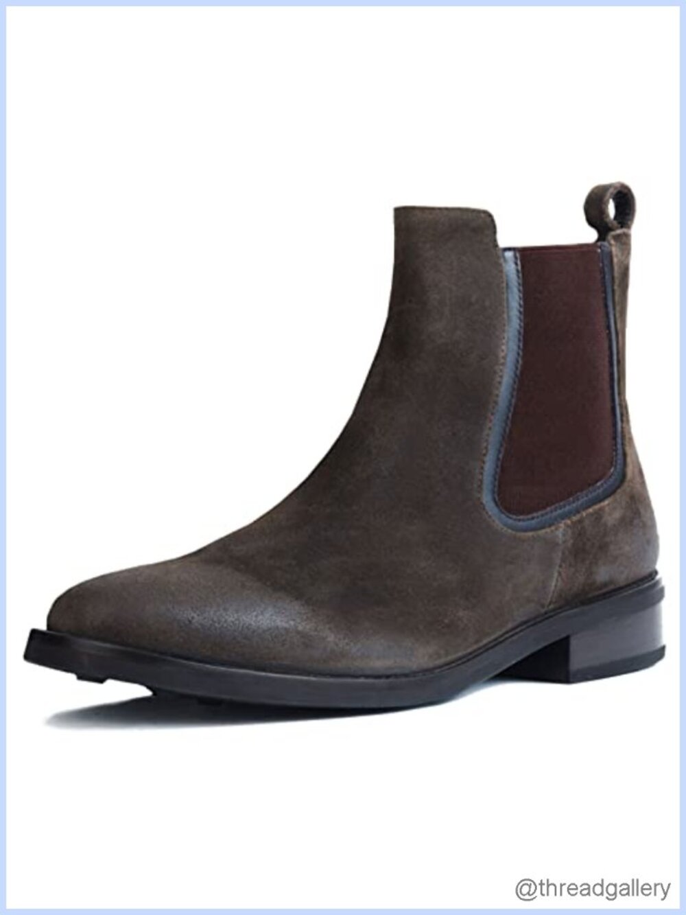 Suede Chelsea Ankle Boots Flat Comfort Work Booties
